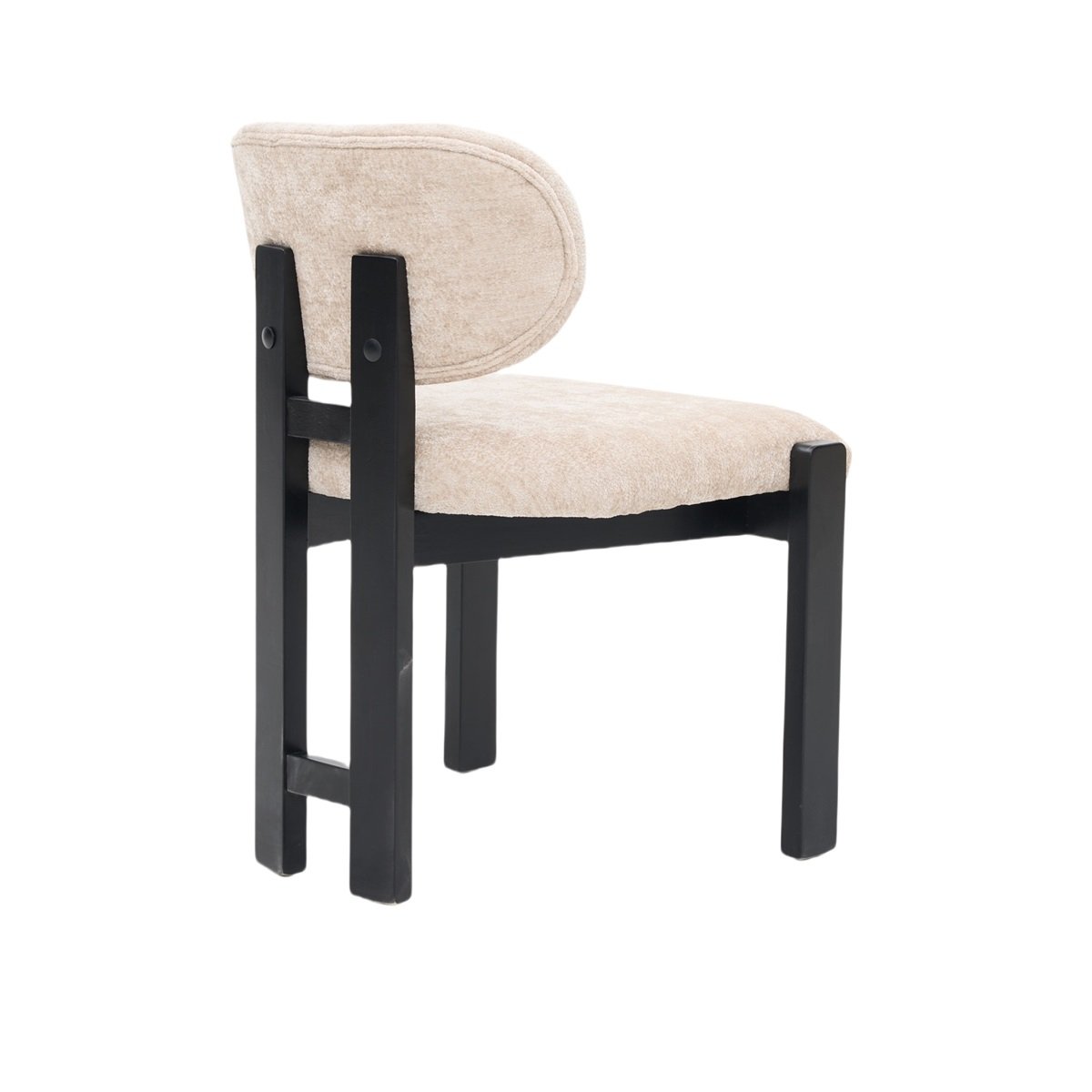CHAIR DESIREY ZB-5685 BLACK LEGS CREAM FY2415-7