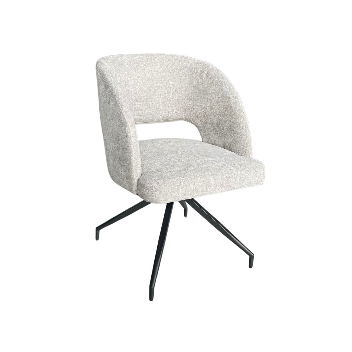 CHAIR DOHA ZB-5642-1 BLACK LEGS GREY
