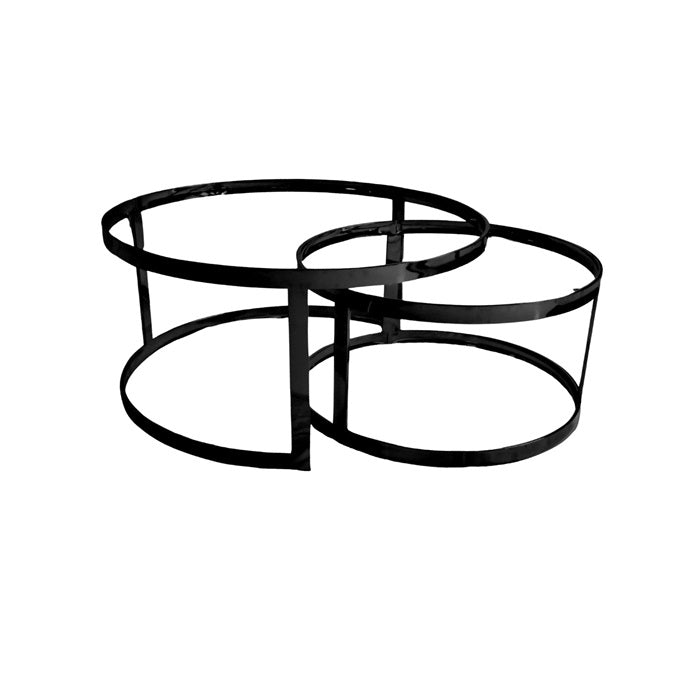 DOBLO HOM COFFEE TABLE FRAME BLACK Ø 90/68
