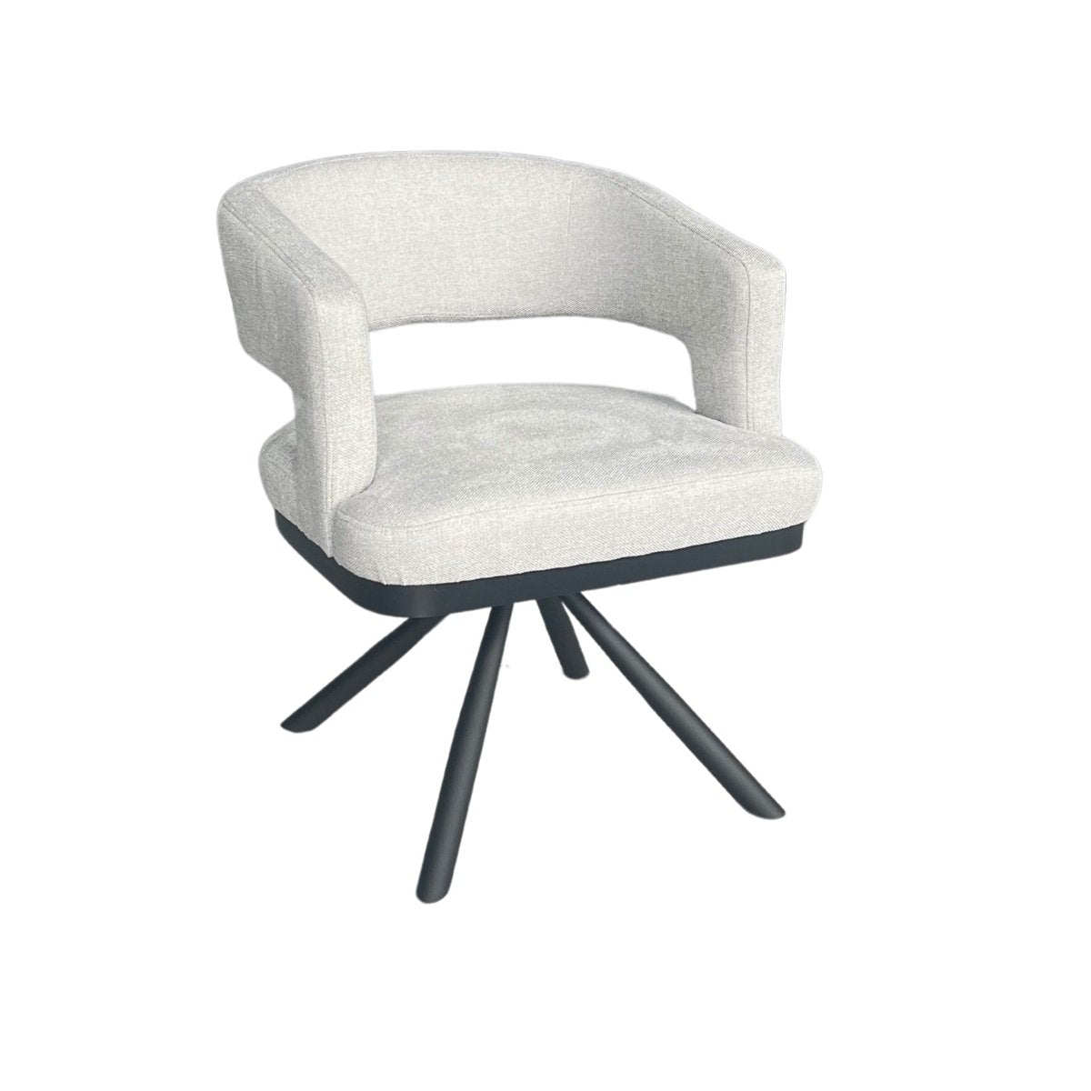 CHAIR ALENYA ZB-5620 BLACK LEGS LIGHT GREY 2110-16