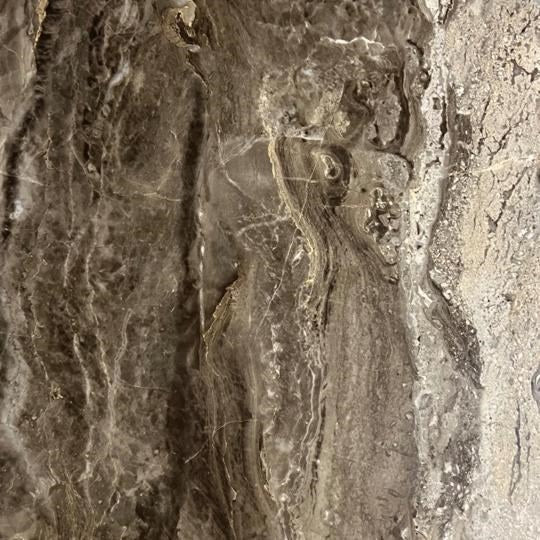 BROWN MARBLE GLASS 130 Ø