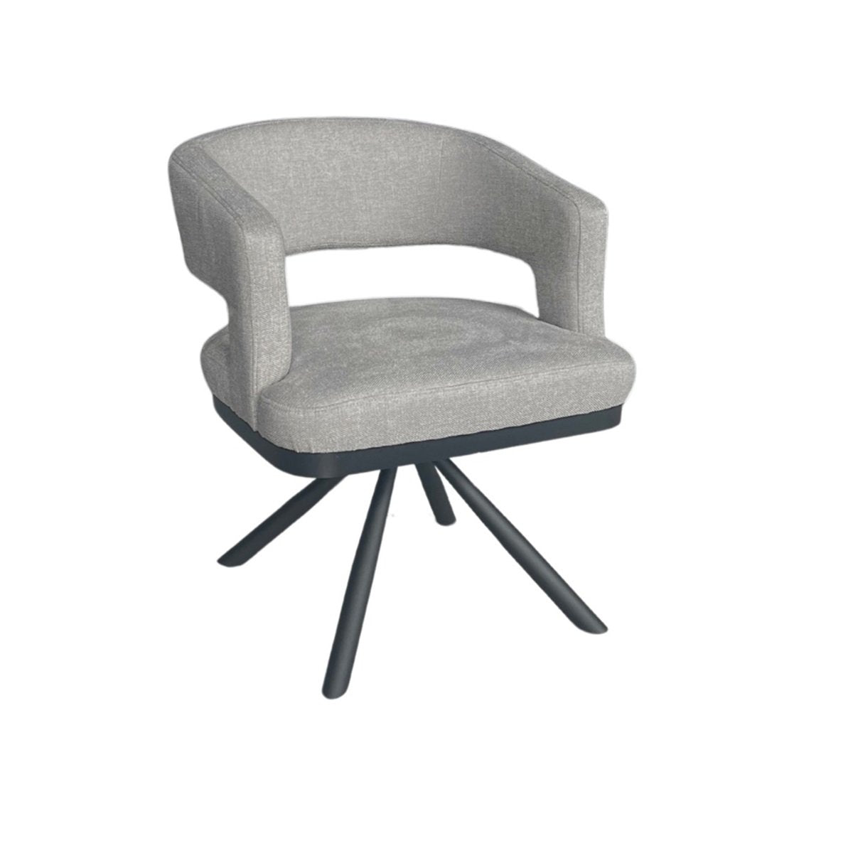 CHAIR ALENYA ZB-5620 BLACK LEGS LIGHT GREY 2110-19