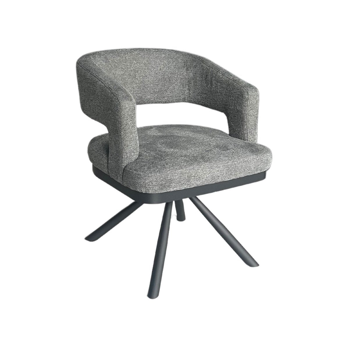 CHAIR ALENYA ZB-5620 BLACK LEGS DARK GREY 2110-22