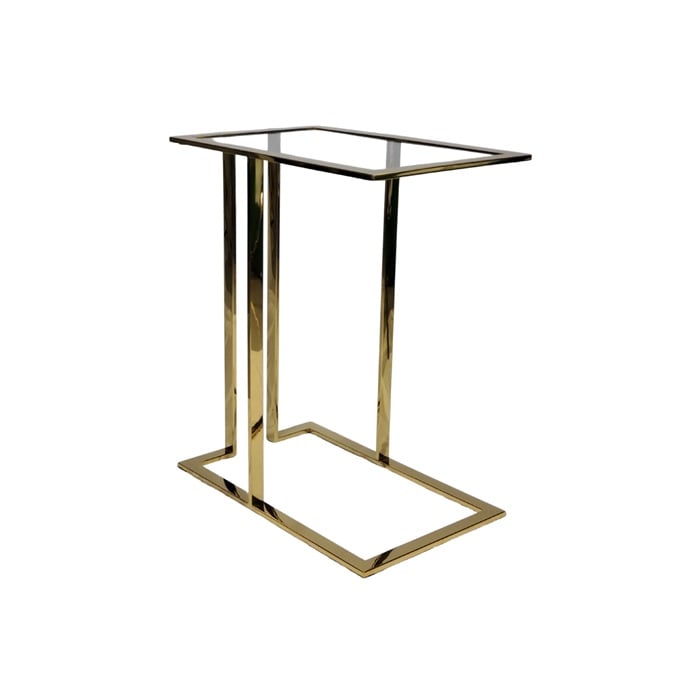 PONY BT010 LAPTOP TABLE GOLD-CLEAR