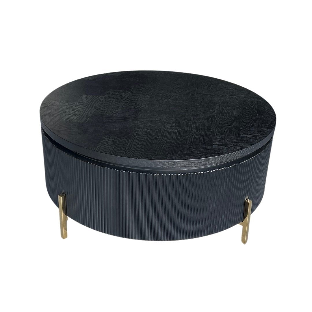 FOSTER CT BLACK VISGRAAT PLAIN 100 Ø GOLD