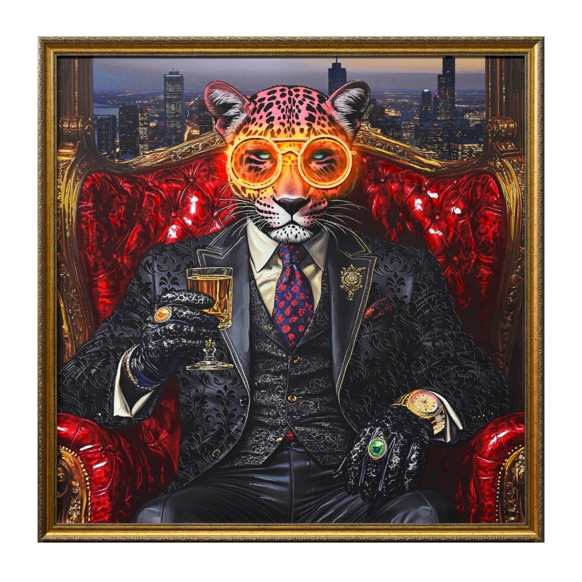 WALL DECORATION 24614ND2-E WITH LED 124X124X4