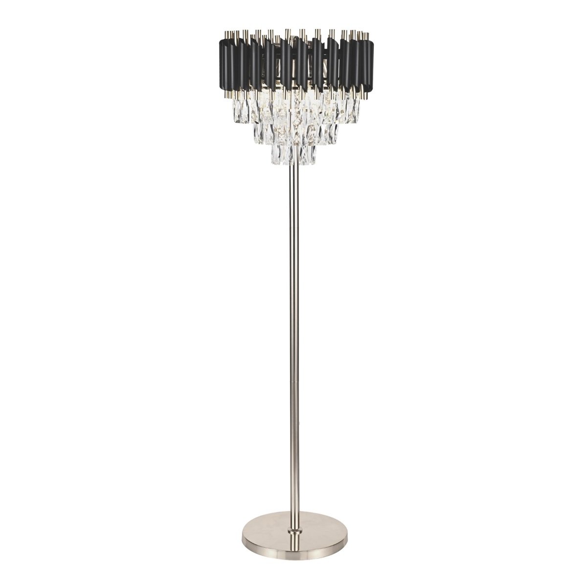 FLOOR LAMP QL10629 SH40 BLACK SILVER
