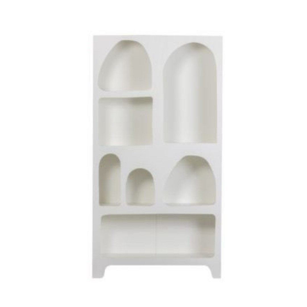 NEW ORGANIC BOOK RACK 180X40X95 WHITE