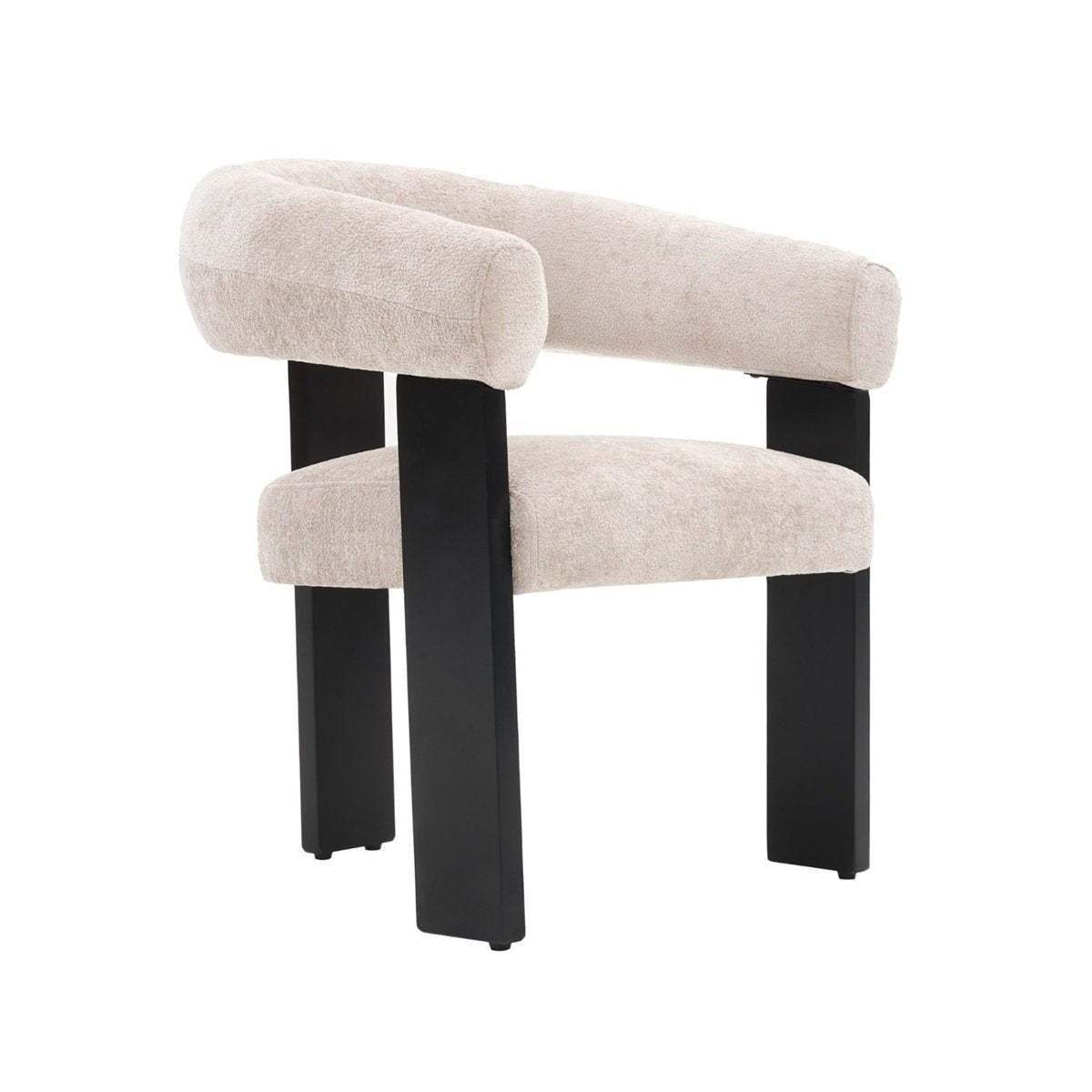 CHAIR SARA ZB-5698 BLACK LEGS FY2415 NO-6 TAUPE