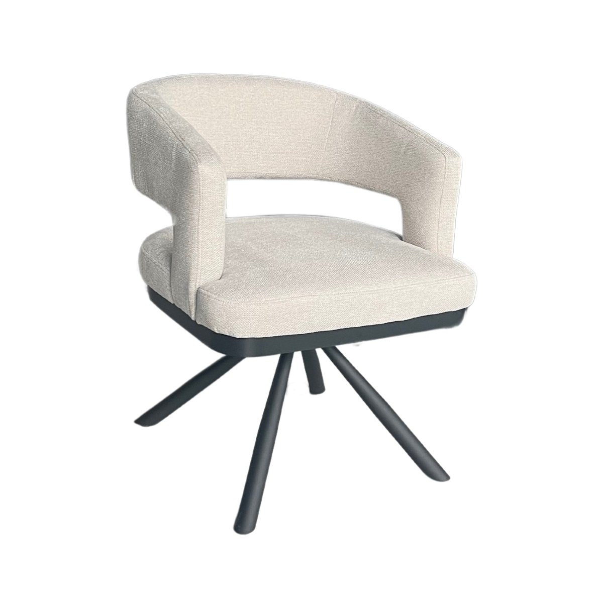 CHAIR ALENYA ZB-5620 BLACK LEGS TAUPE 2110-1