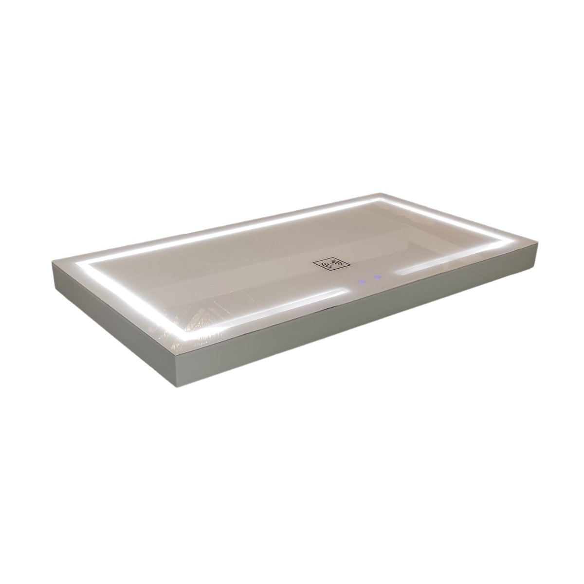 MIRROR BLUETOOTH WITH LED TABLE TOP 180X90X8 + WHITE