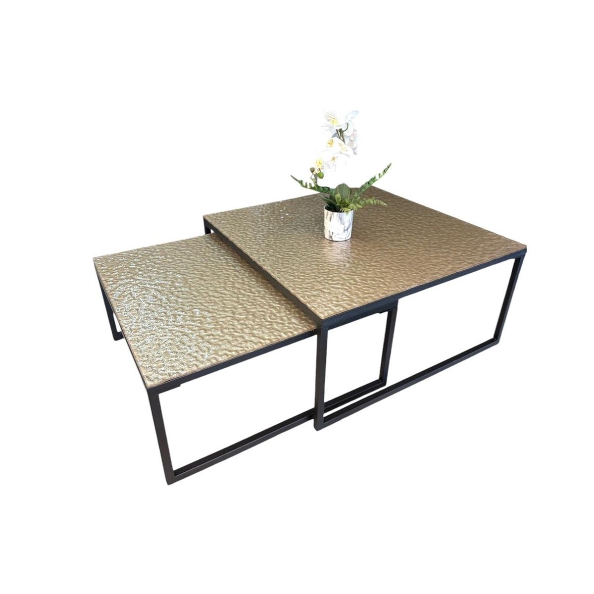 SASY CT BLACK 90/80 GOLD FUSED GLASS TOP