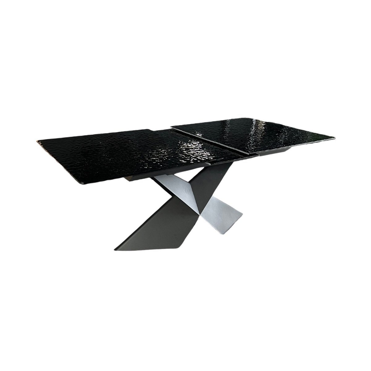 EMPIRE DT BLACK 180/220X90 BLACK FUSED GLASS TOP