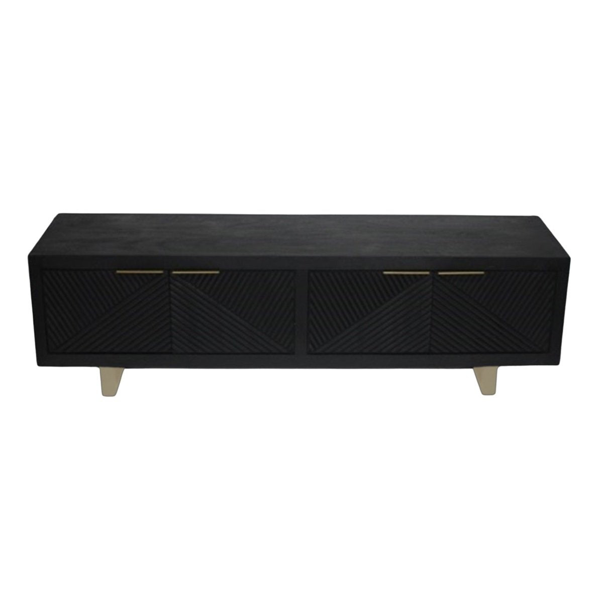 FLUENT TV MANGO WOOD 180X40X45 + GOLD LEGS