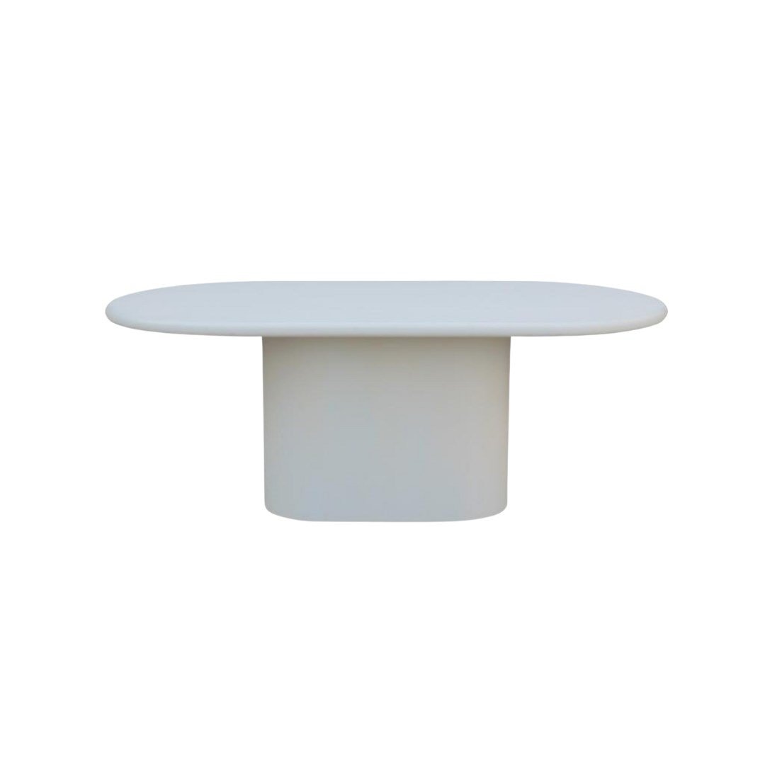 NEW ORGANIC DT 200X110 OVAL WHITE