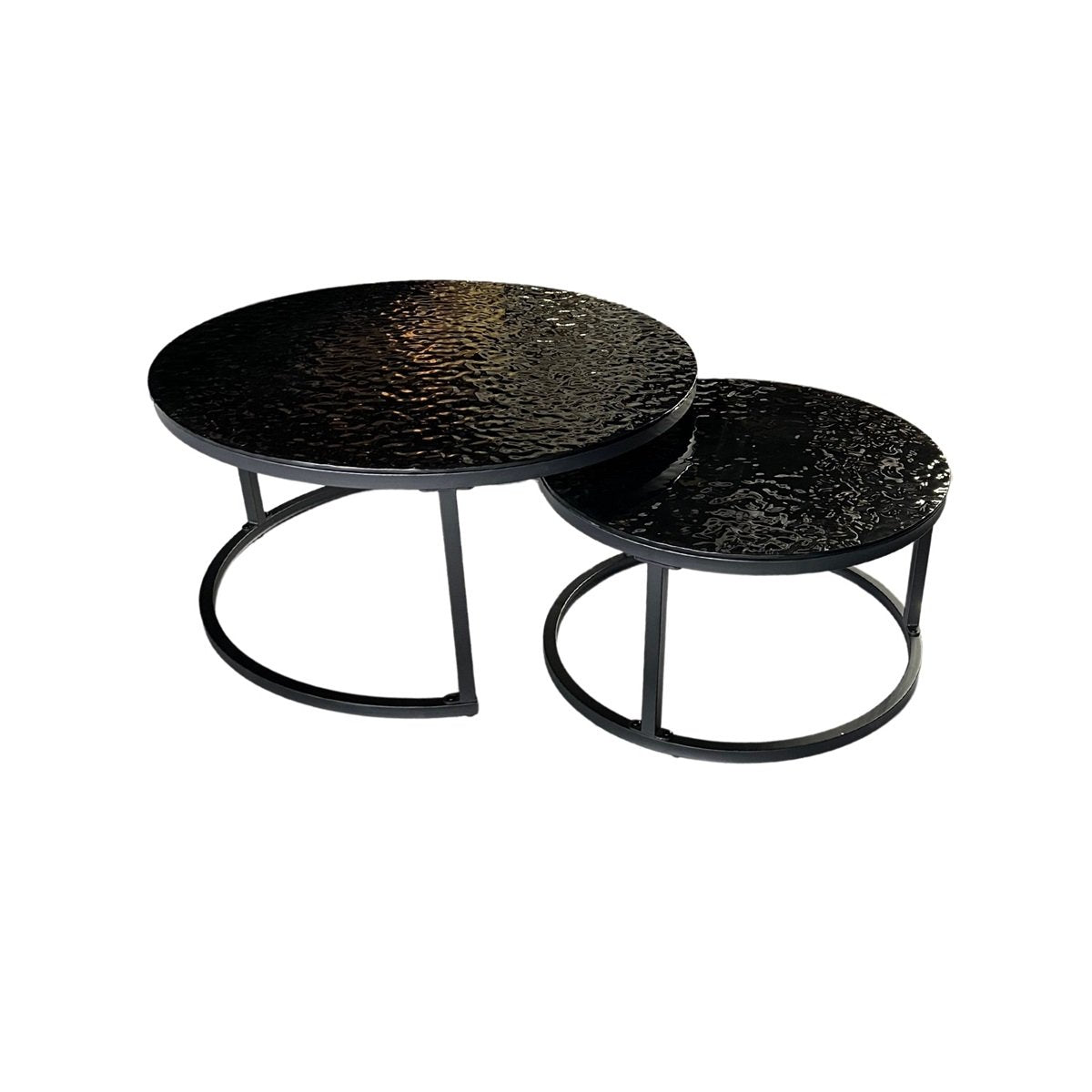 DOBLO CT BLACK 90/68 BLACK FUSED GLASS TOP