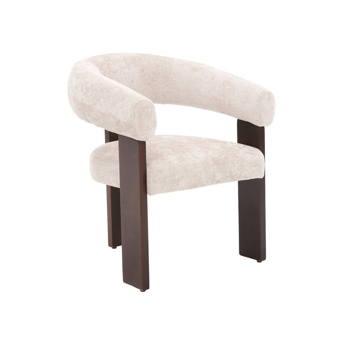 CHAIR SARA ZB-5698 BROWN LEGS FY2415 NO-6 TAUPE