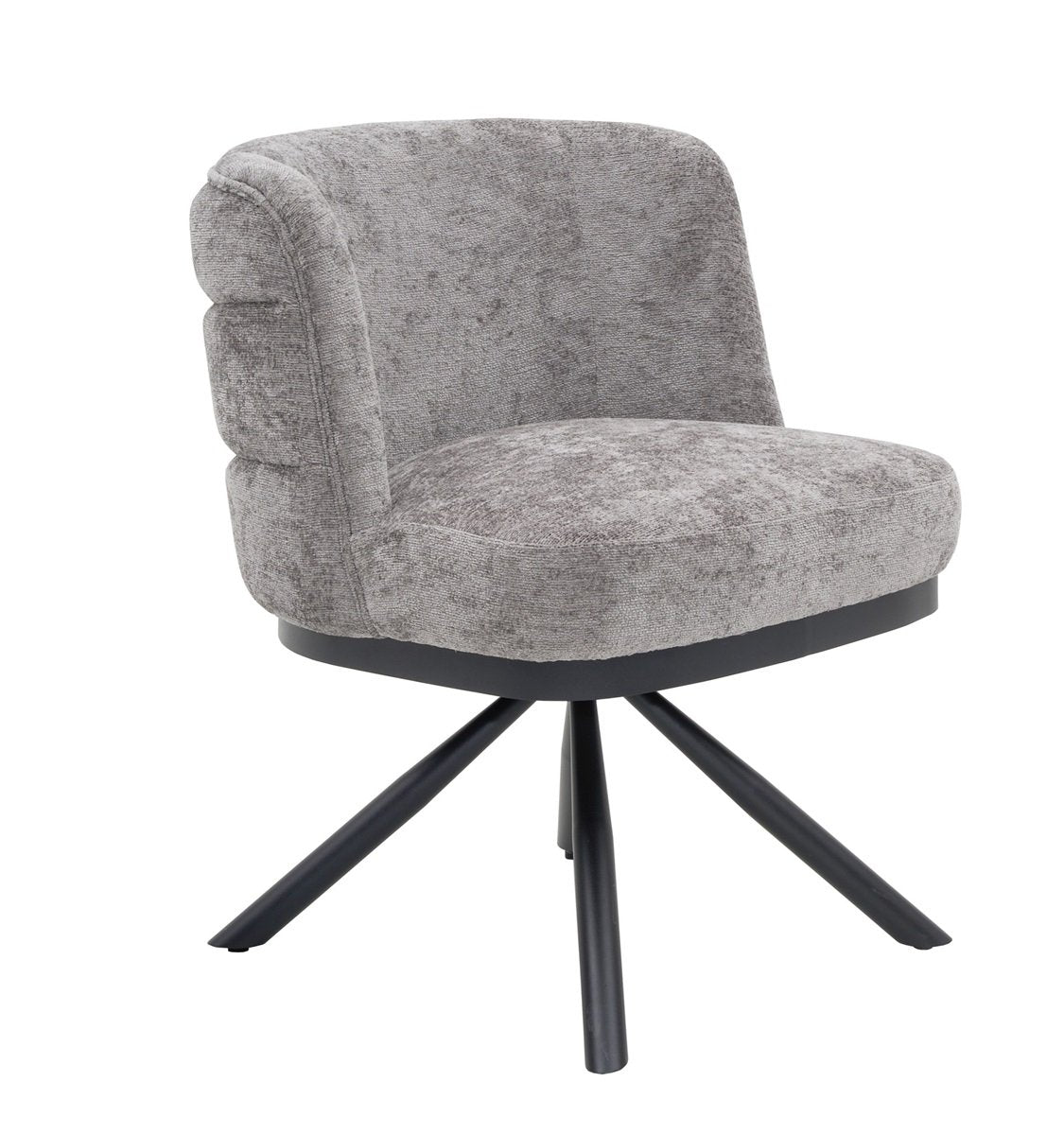 CHAIR CORFU ZB-5692 BLACK LEGS FY2415 NO-10 GREY