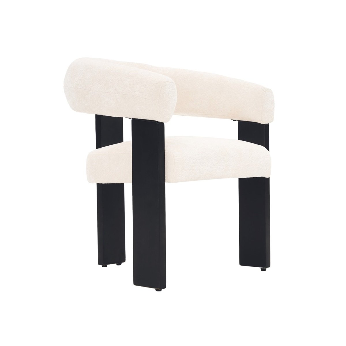 CHAIR SARA ZB-5698 BLACK LEGS FY2415 NO-5 WHITE