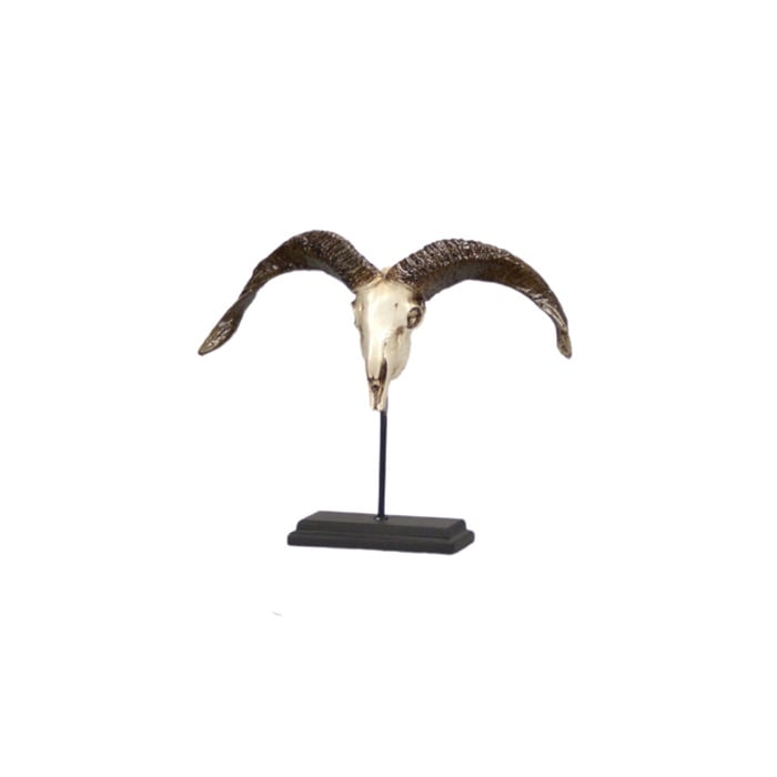 DECORATION B19-0055 STANDING GOAT SKULL (33x43x9.5)