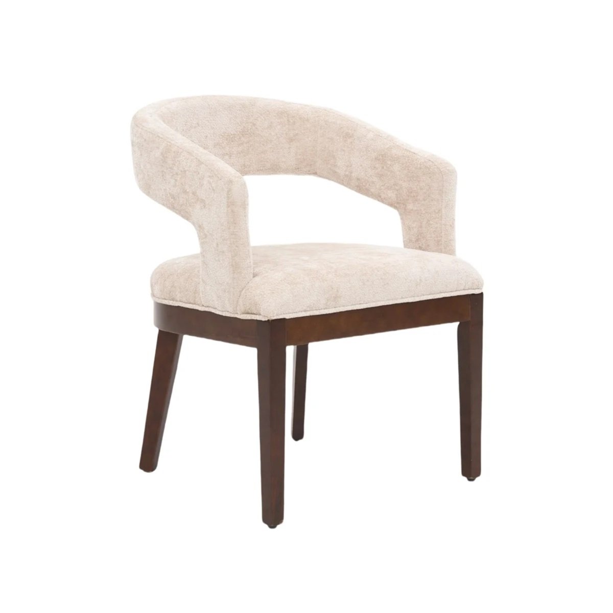 CHAIR SINDY ZB-5687 BROWN LEGS FY2415-7 CREAM