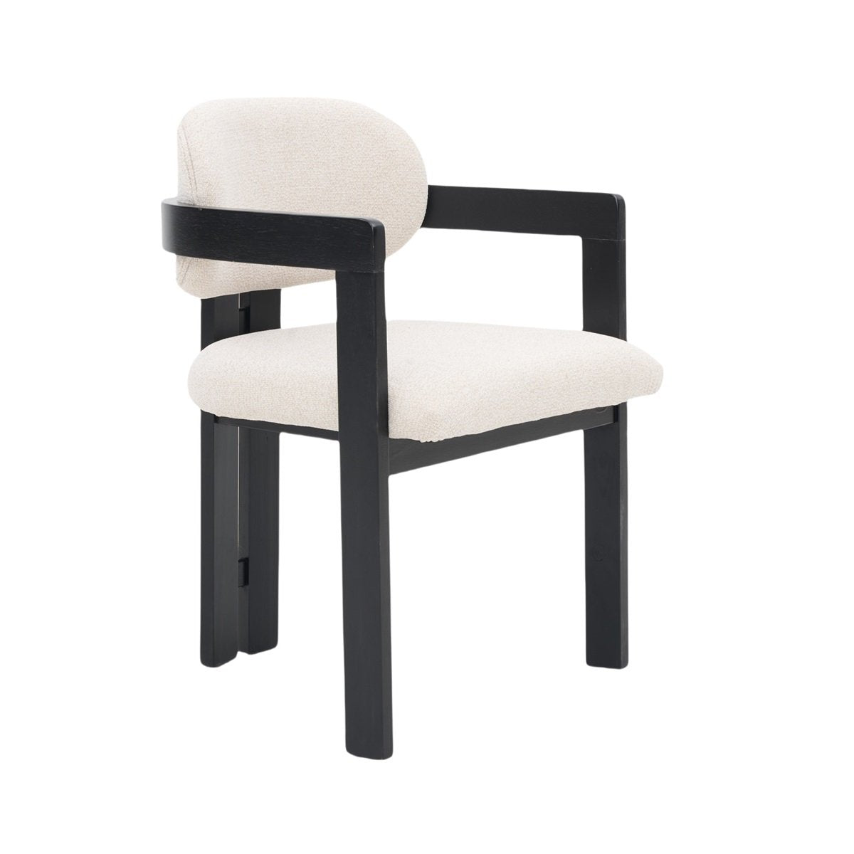 CHAIR DUBAI ZB-5576 BLACK LEGS FY2415-5 WHITE
