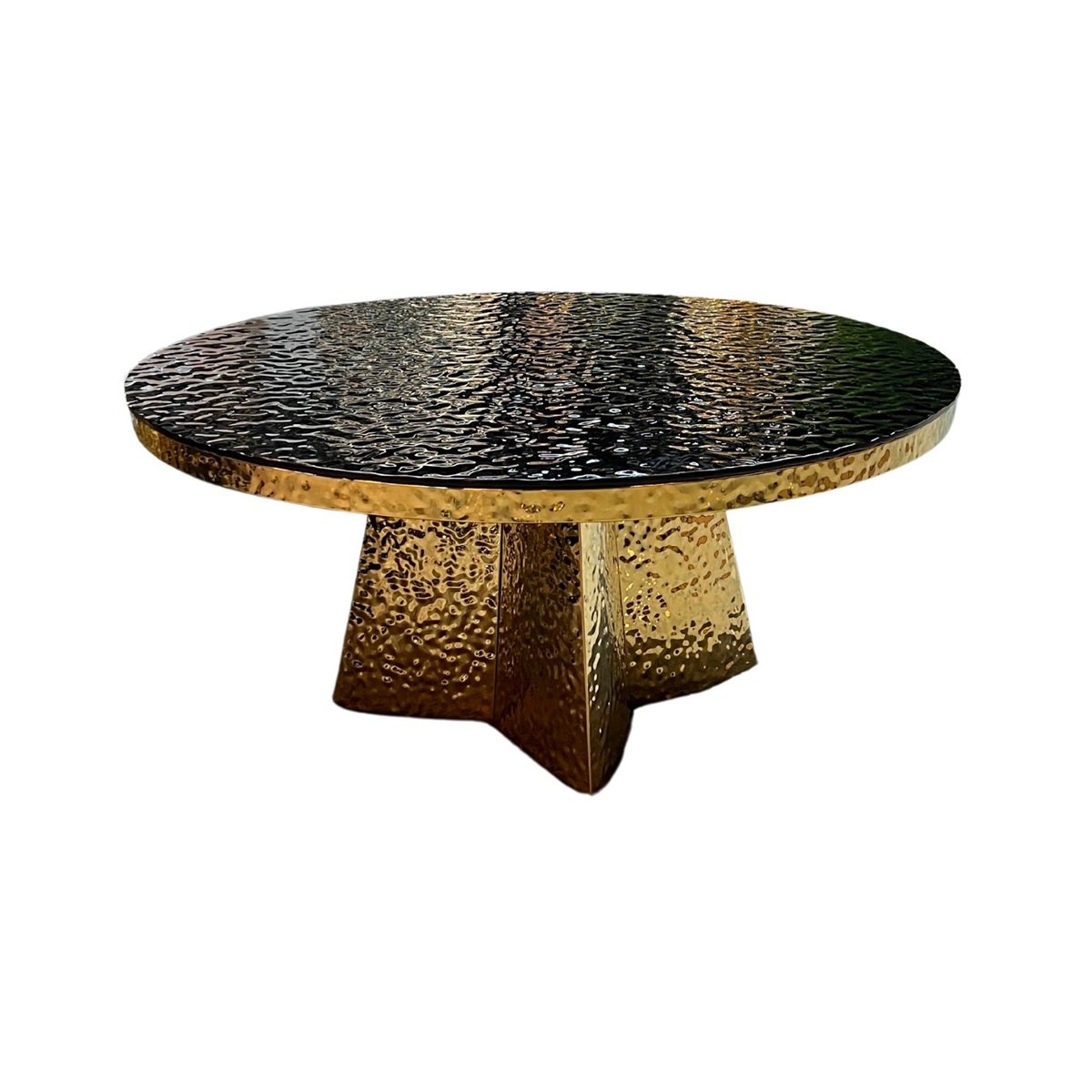 JIMMY CT GOLD 110 ø BLACK FUSED GLASS