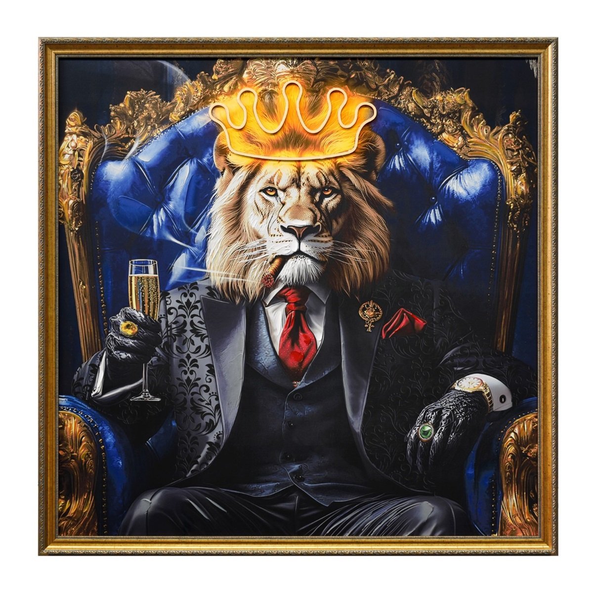 WALL DECORATION 24604ND4-E WITH LED 124X124X4