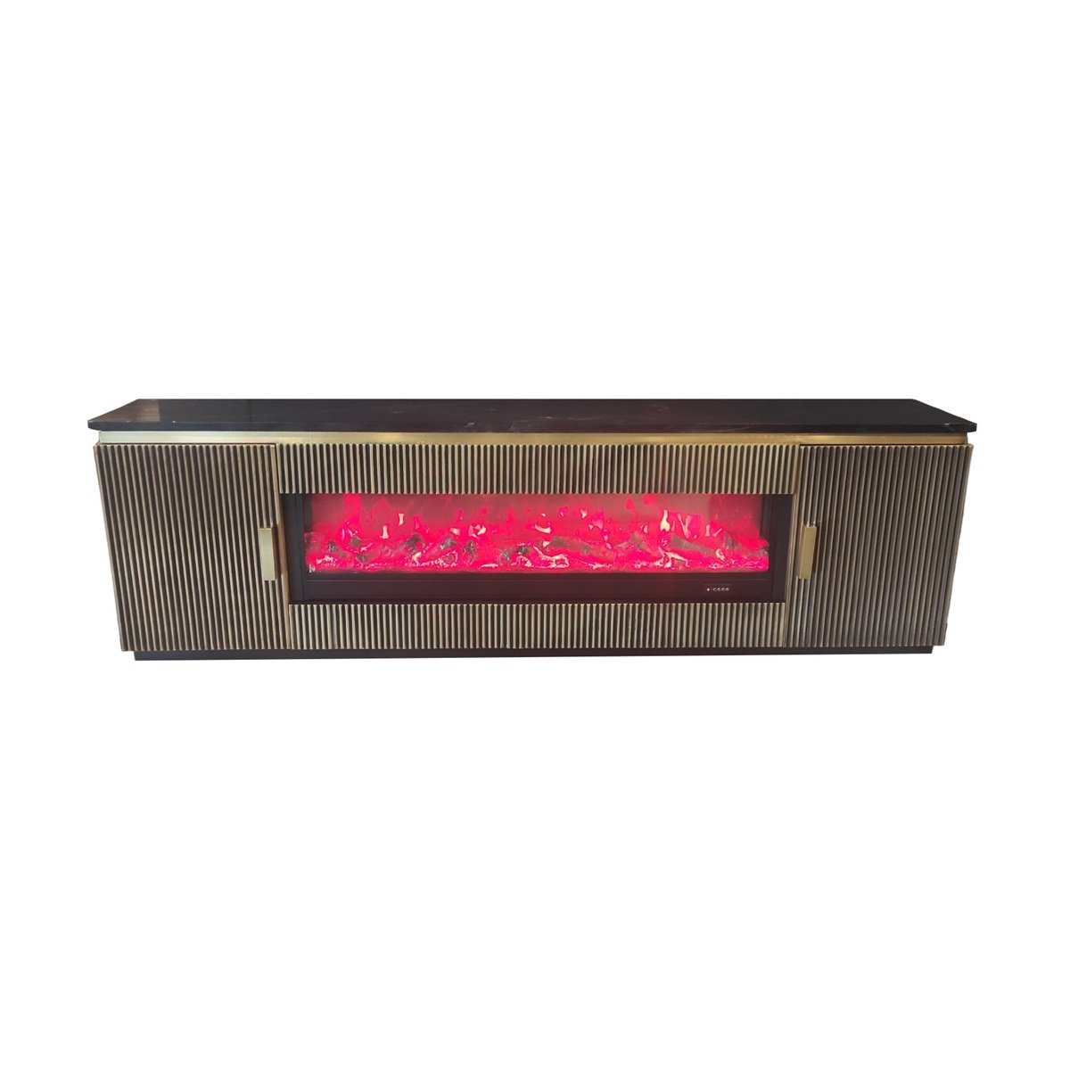 SECRET TT FIREPLACE 200x40x60 BLACK BONITO
