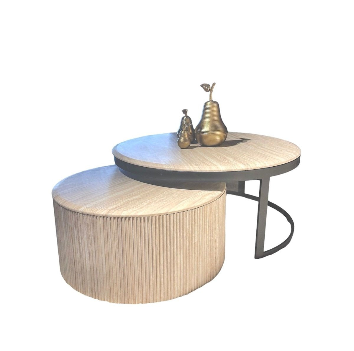 FOX BLACK FLINTSTONE FAUX MARBLE TOP