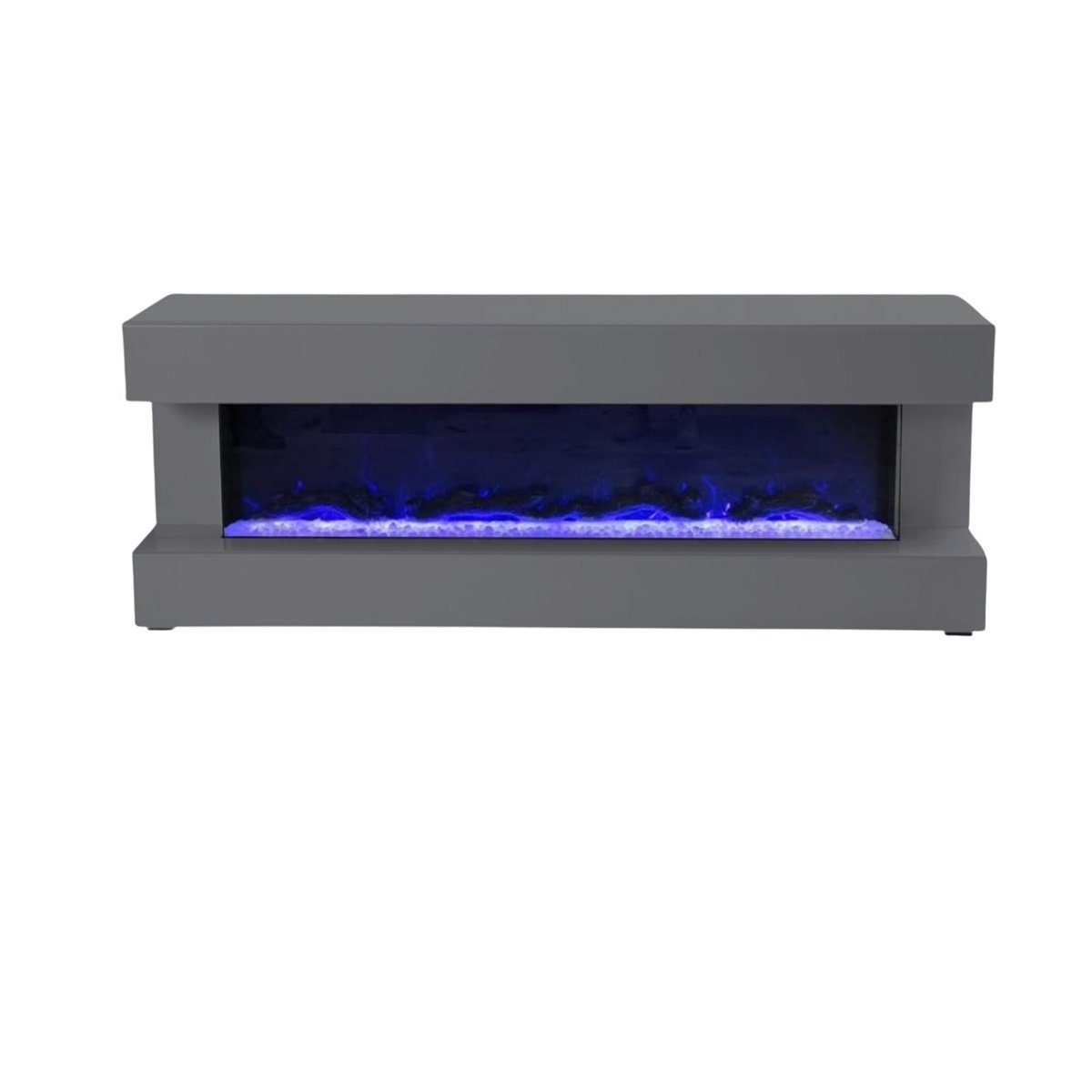 SANTO TT 160x40x60 FIREPLACE + GREY MIRROR