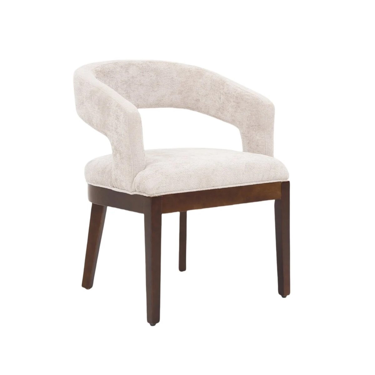 CHAIR SINDY ZB-5687 BROWN LEGS FY2415-6 TAUPE