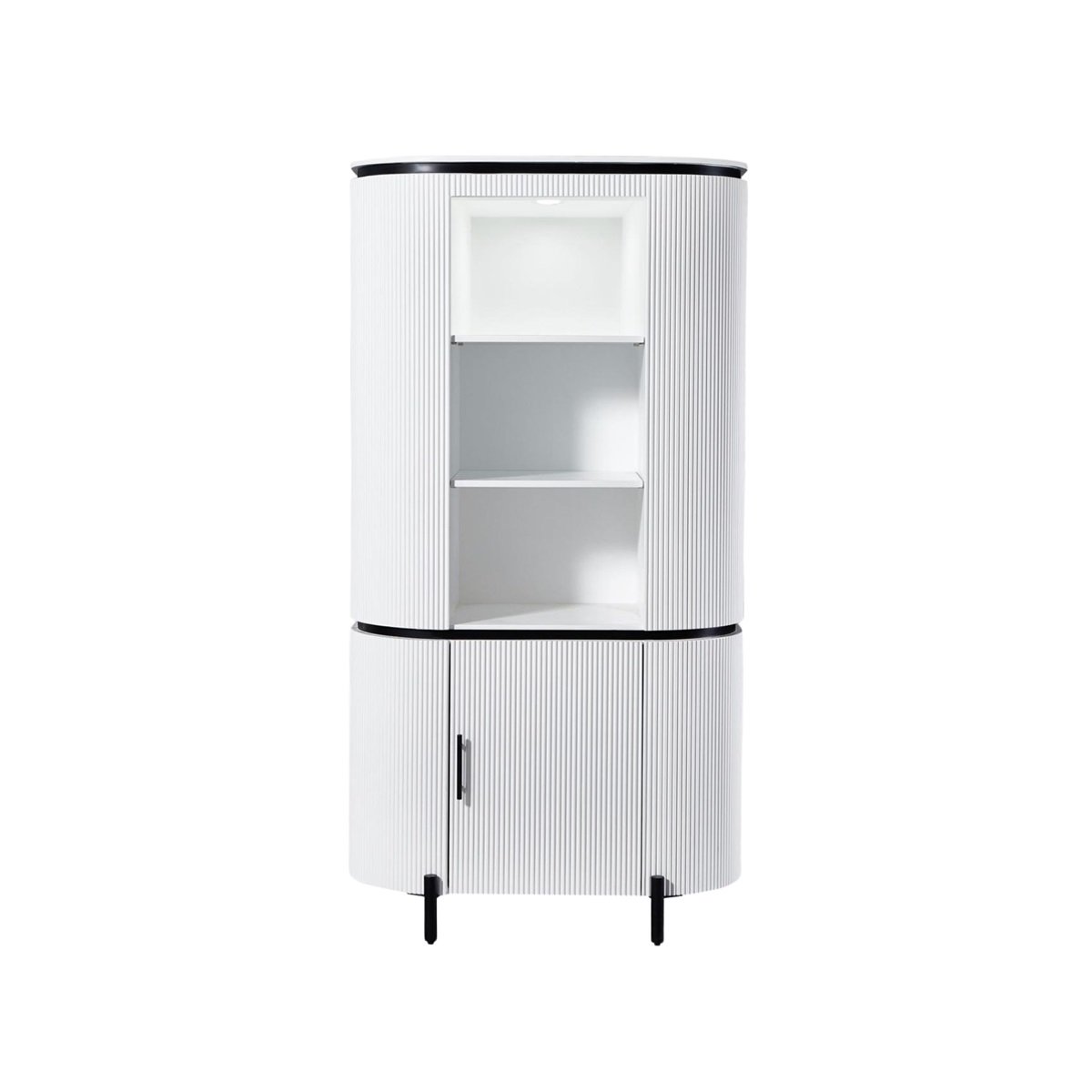 AQUA CABINET WHITE/BLACK 180X50X95 WHITE CERAMIC