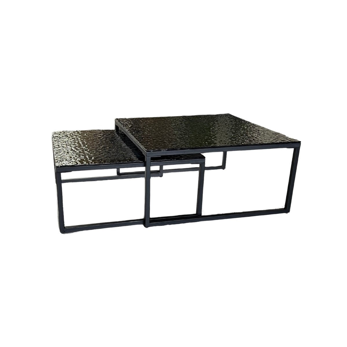 SASY CT BLACK 90/80 BLACK FUSED GLASS TOP