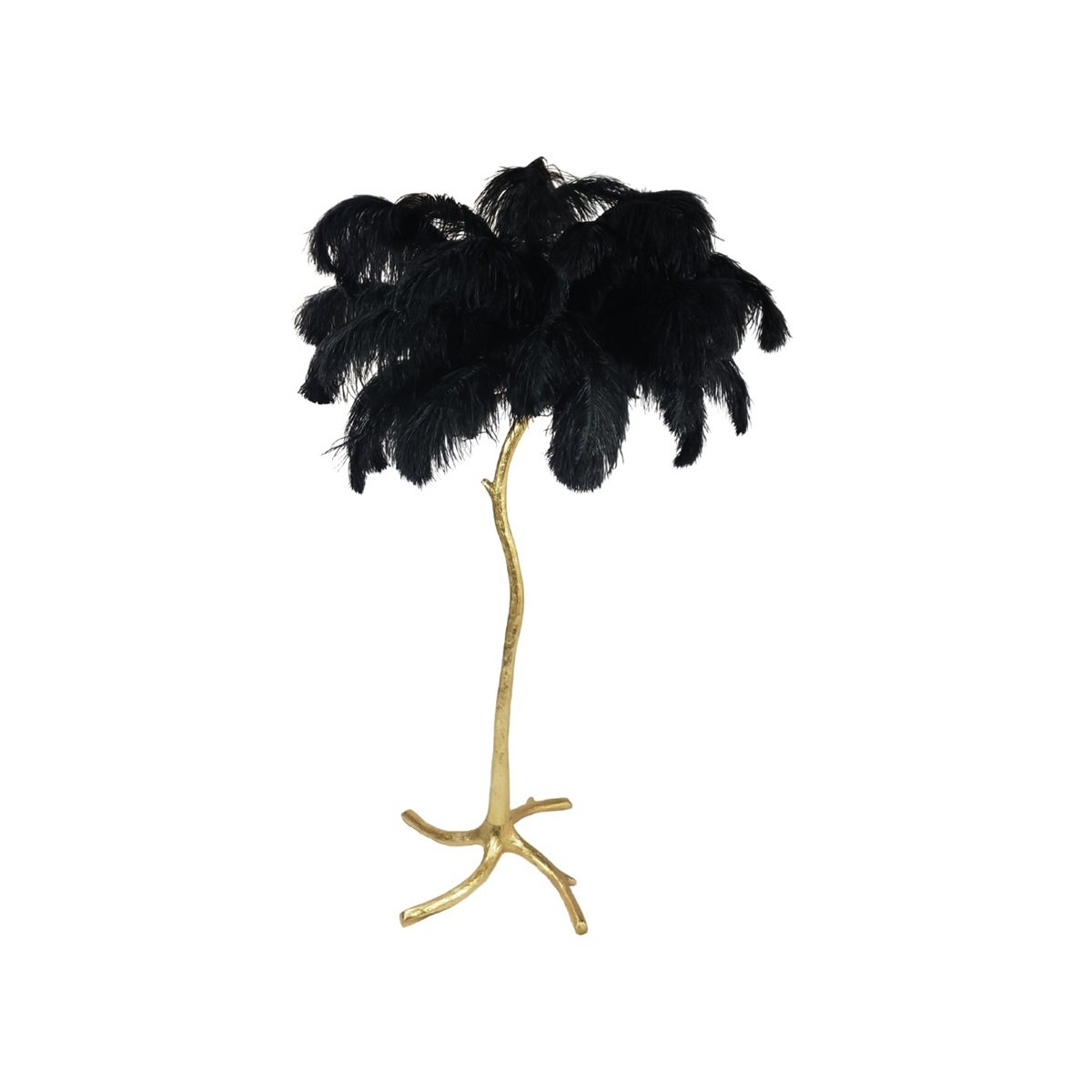 FLOOR LAMP FEATHER 100x60 BLACK