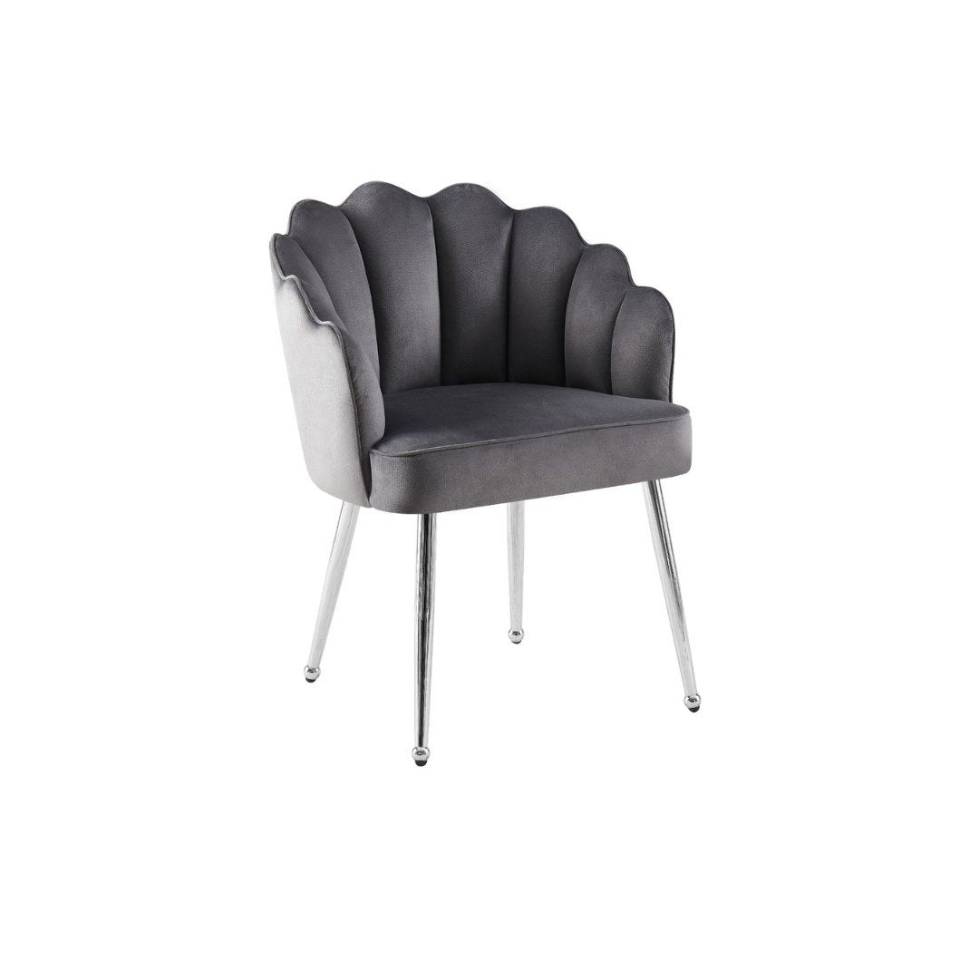 CHAIR NEW PAPATYA 5421 SILVER LEGS GREY