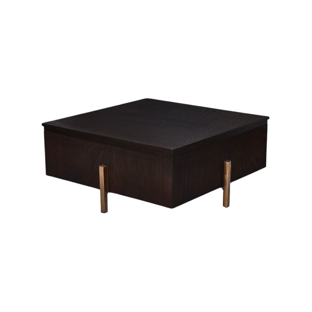 ELIZA CT GOLD 90X90X45 + BROWN