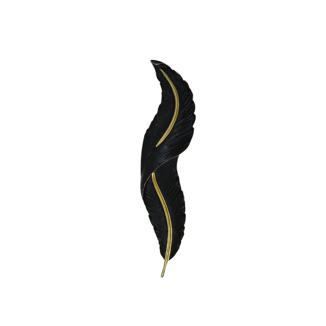 FEATHER GH1754 B058/1200 WALL LED LAMP BLACK/GOLD