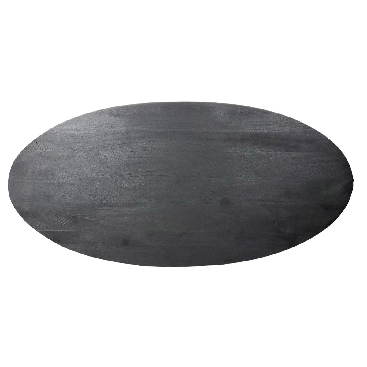 AISEL BLACK MANGO WOOD TOP OVAL + 200X100