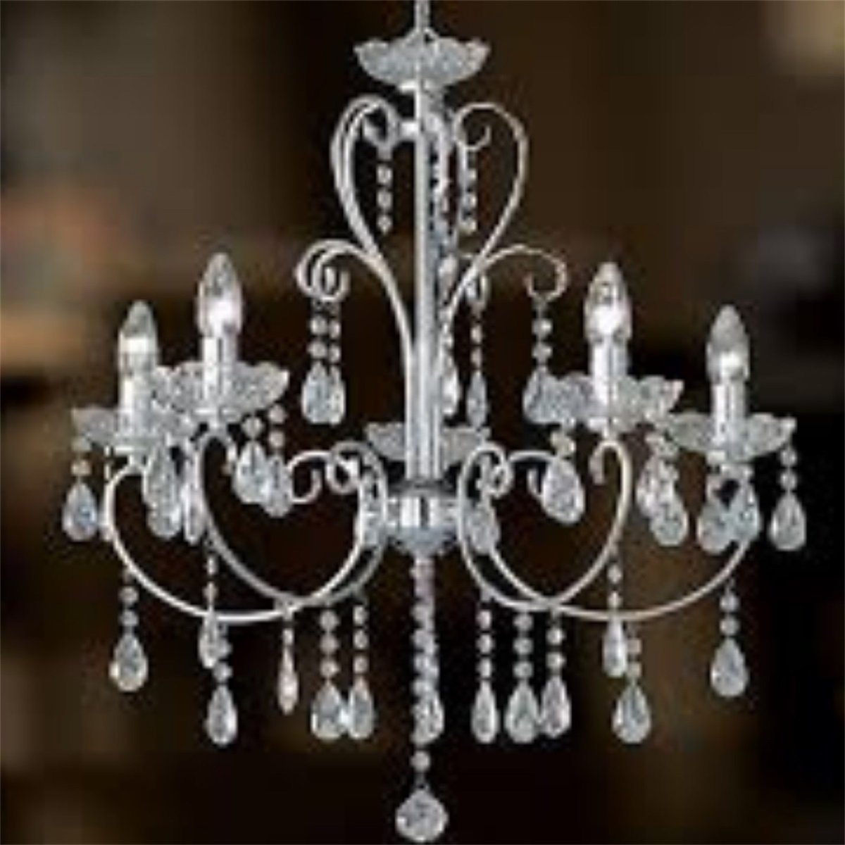 QL1065 Oval 9 Lights (L) Silver