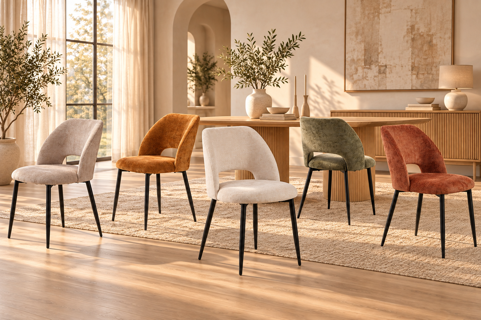 Stoel 'Arlo' Stof Perfect Harmony 52 Roest