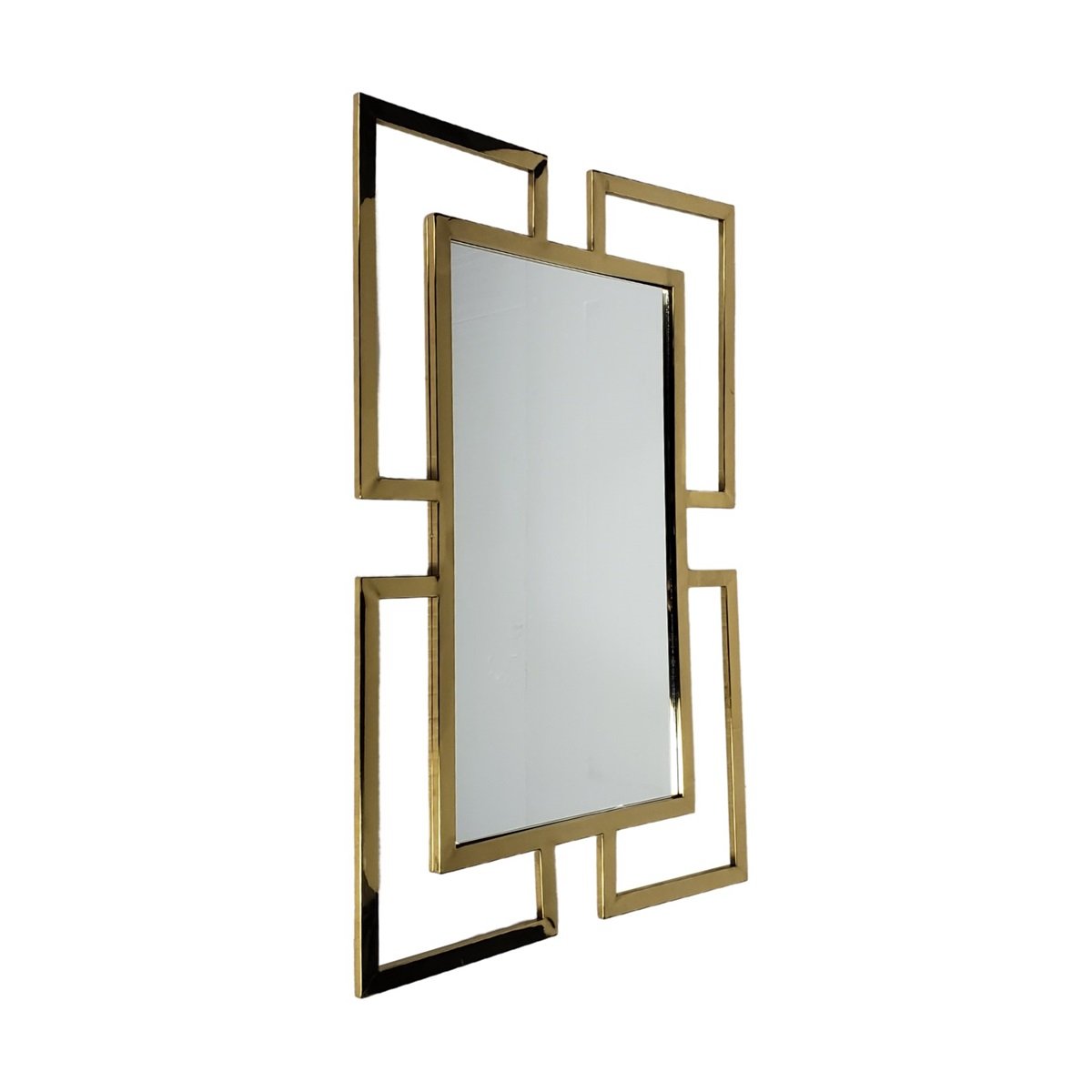 MIRROR M29 TRIANGLE 120x80x2 GOLD FRAME