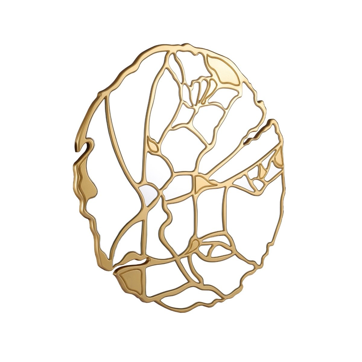 MIRROR JAVA 120x120 GOLD FRAME