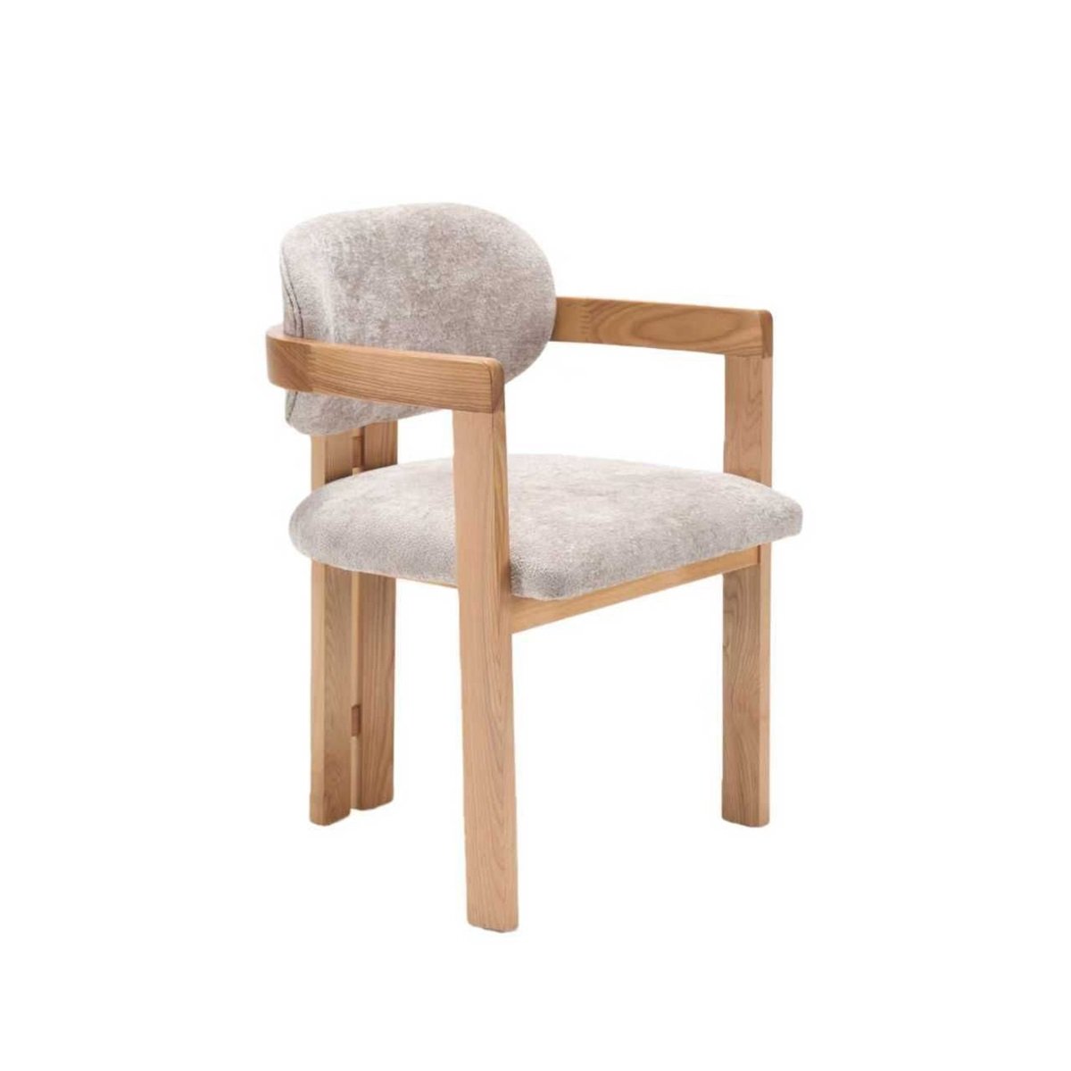 CHAIR DUBAI ZB-5576 L.BROWN LEGS FY2415-6 TAUPE