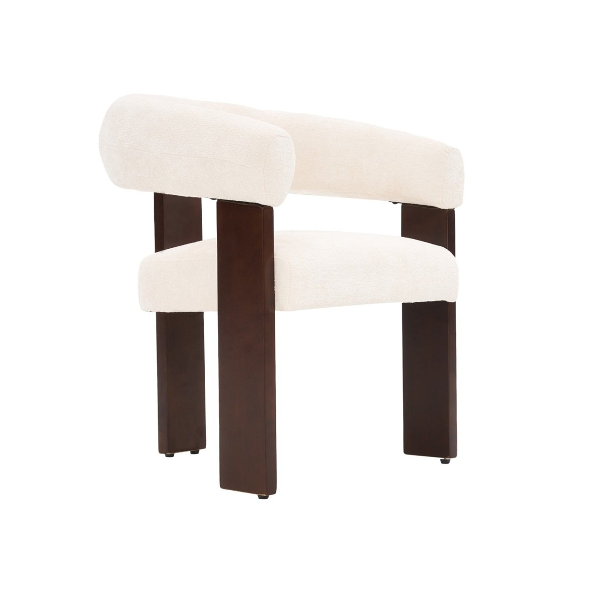CHAIR SARA ZB-5698 BROWN LEGS FY2415 NO-5 WHITE