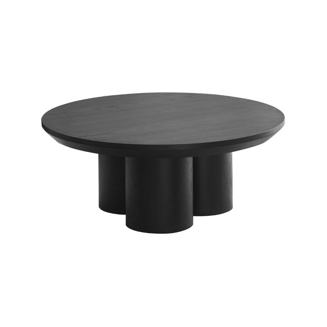 ROYAL COFFEE TABLE 110 Ø BLACK VENEER PLAIN