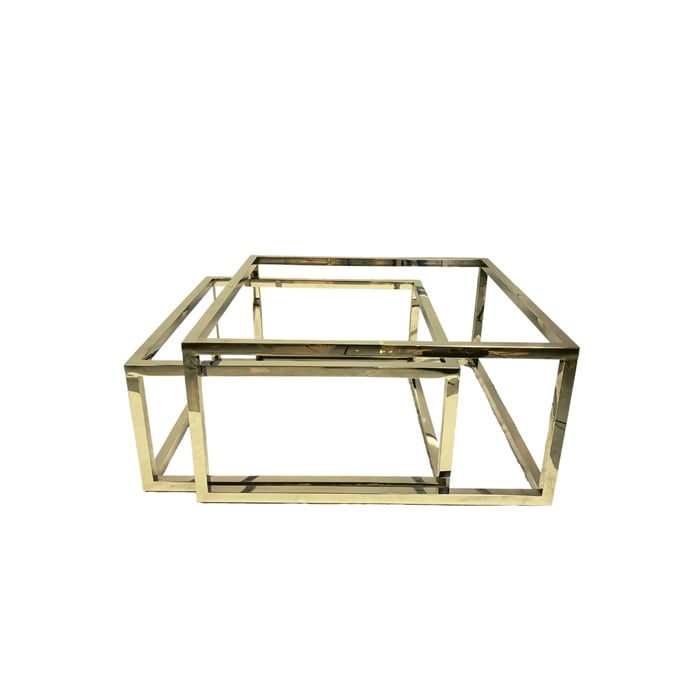 SASY COFFEE TABLE FRAME 90/80 - GOLD