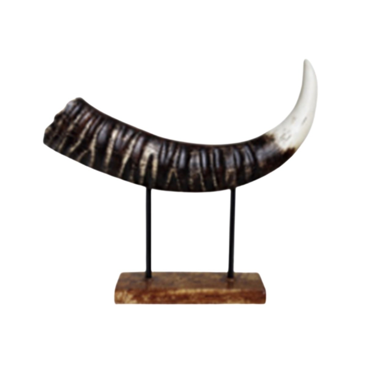 DECORATION B19-0050 STANDING HORN HORIZONTAL L (40x34.5x8.5)