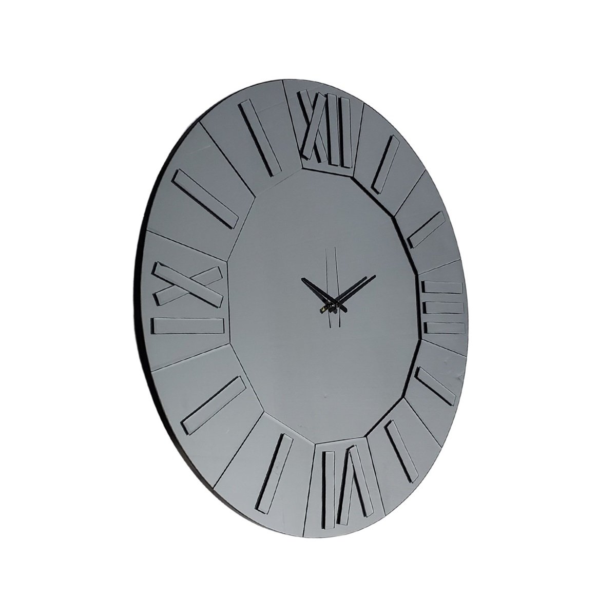 CLOCK C1029 Ø 100 GREY MIRROR