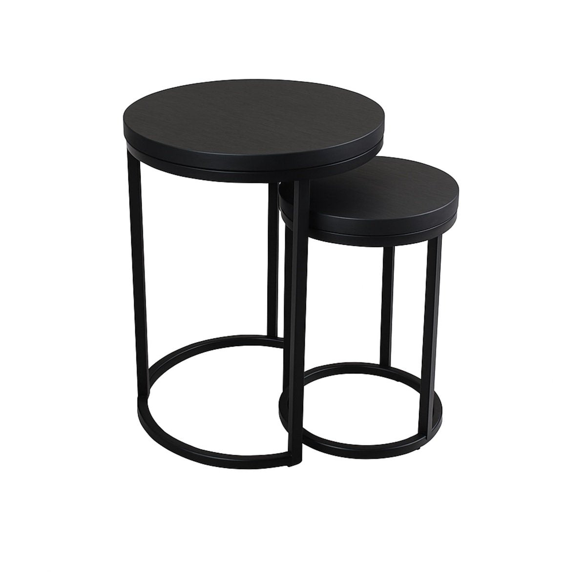 MINI DOBLO BLACK BLACK PLAIN VENEER TOP